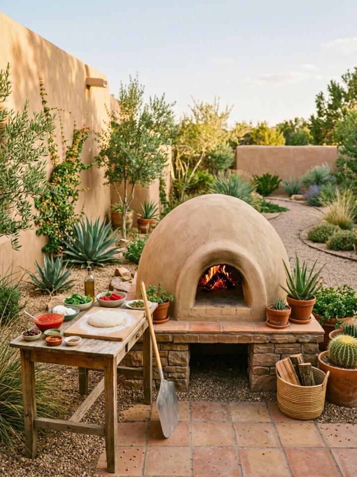 adobe horno pizza oven