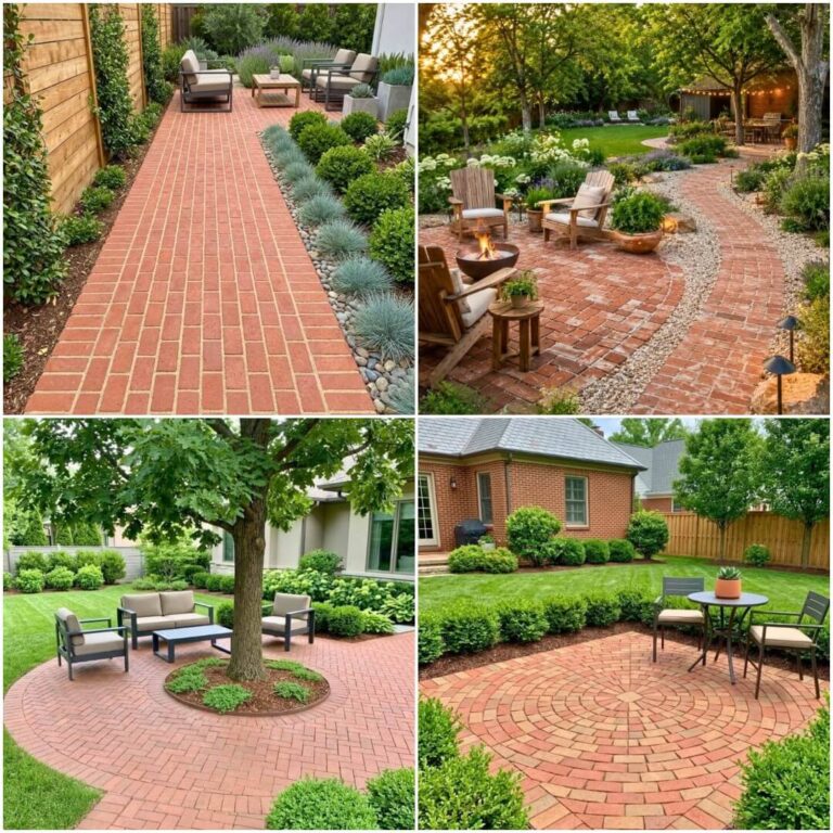 attractive old brick patio ideas