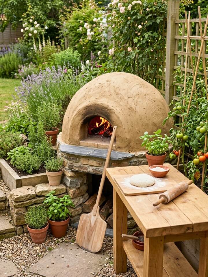 cob clay oven for backyard cooking