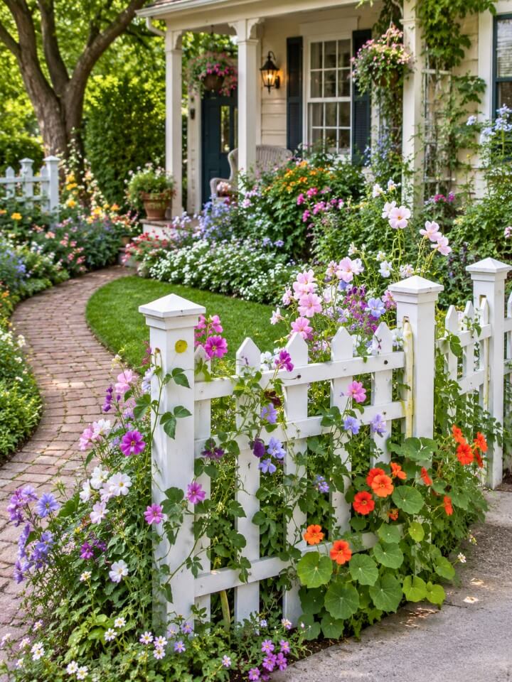 cottage picket fence planter box