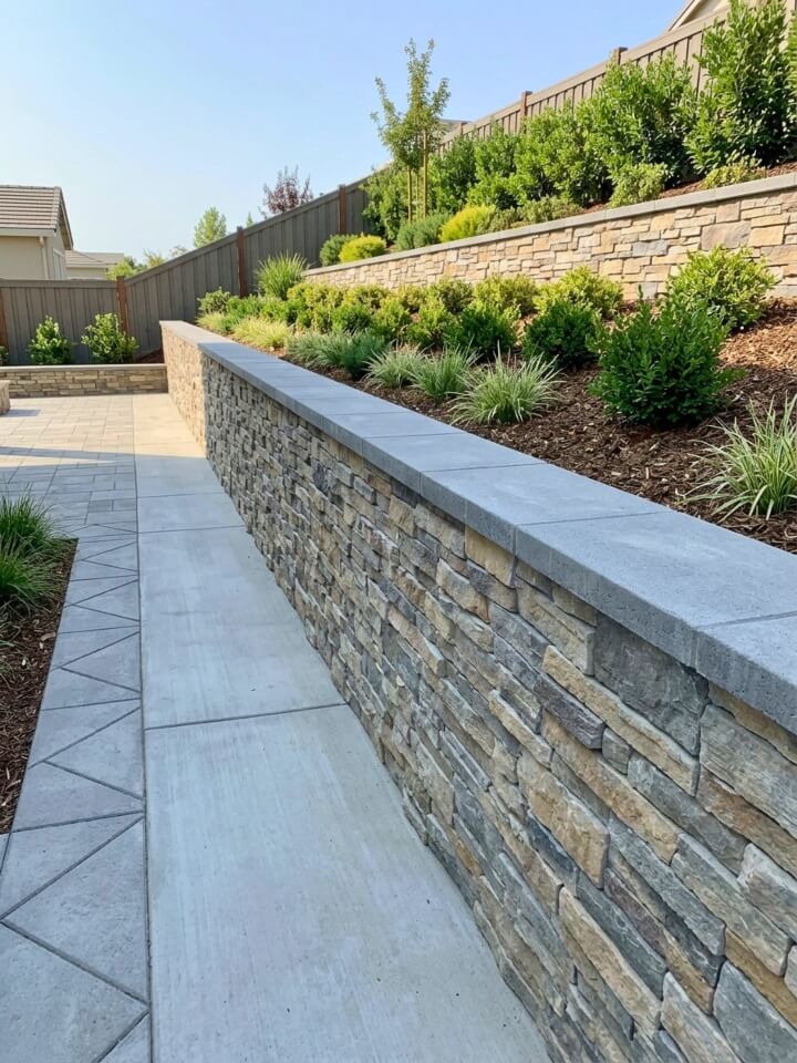 decorative cinder block walls