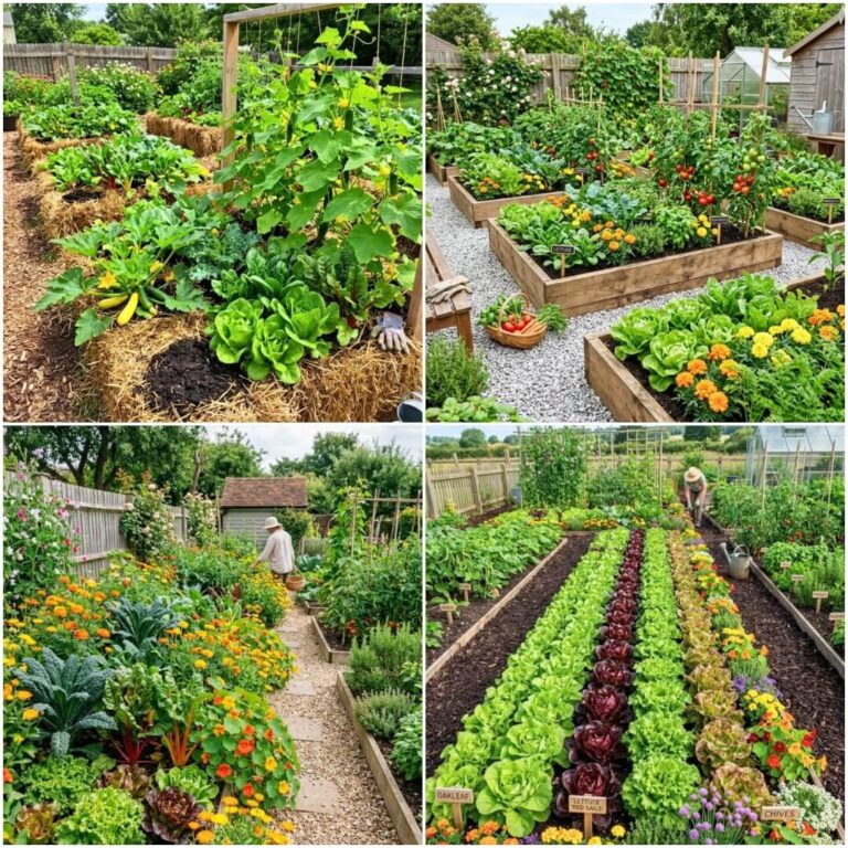elegant cottage vegetable garden ideas