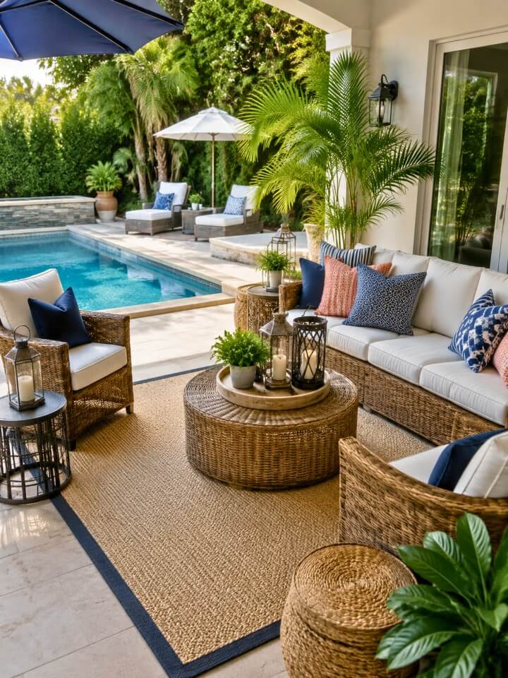 outdoor rug for pool patio