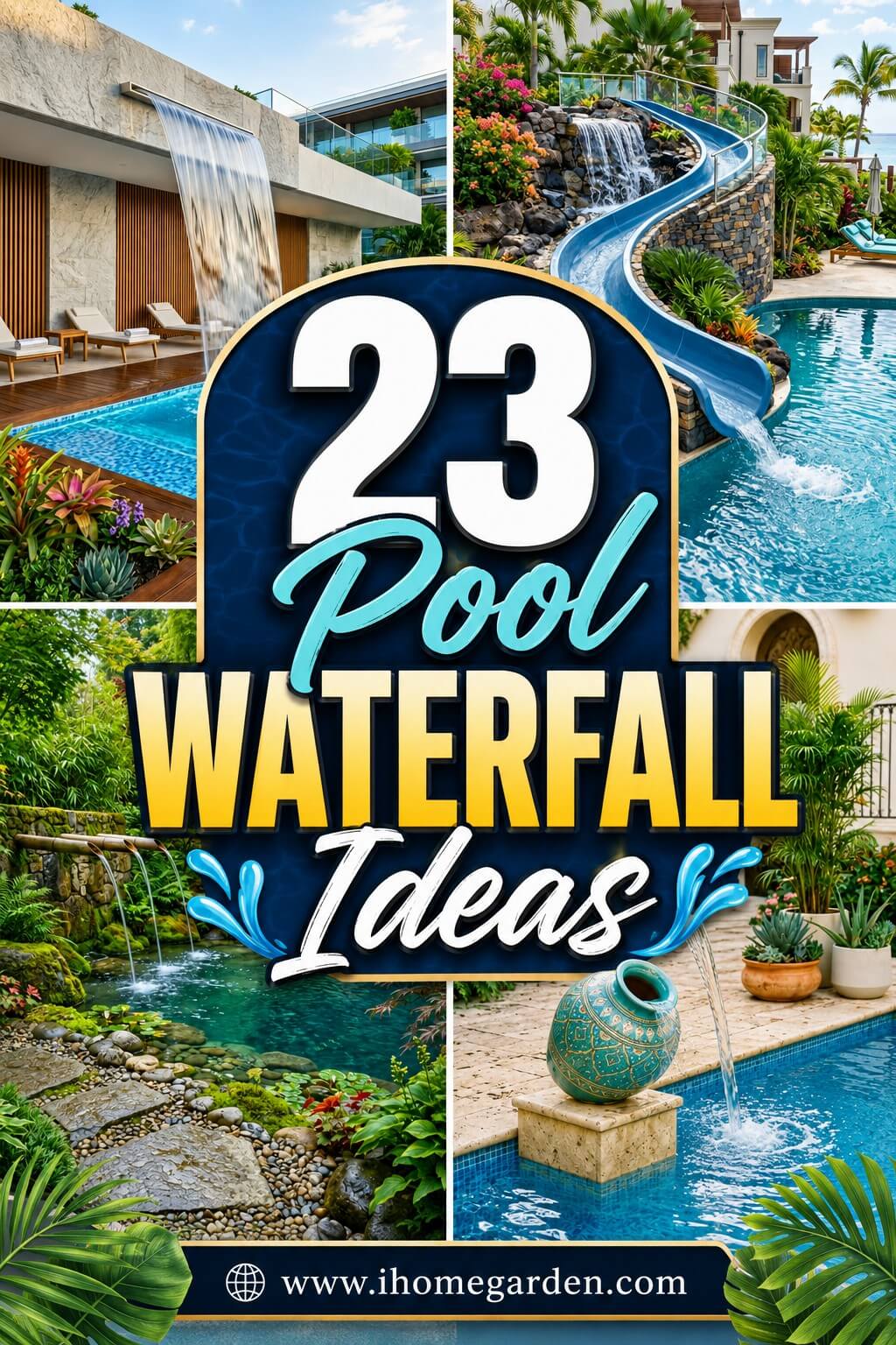 pool waterfall ideas