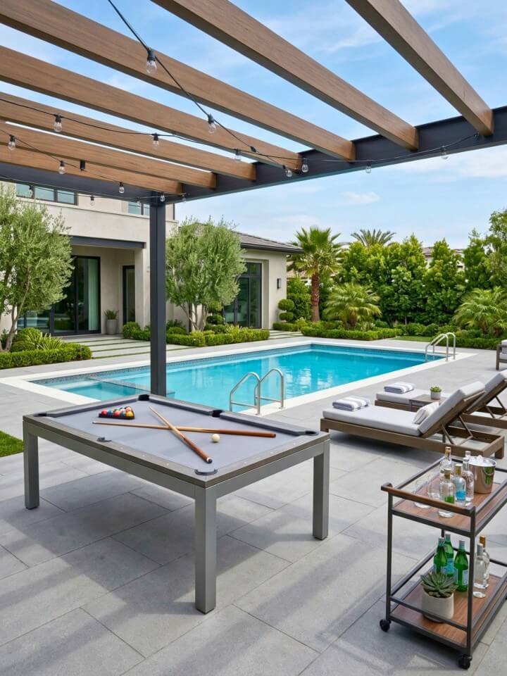 poolside game lounge